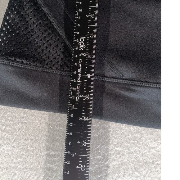 Fabletics Black Mesh Back Long Sleeve Workout Top Size M Activewear Athleisure - Picture 3 of 8